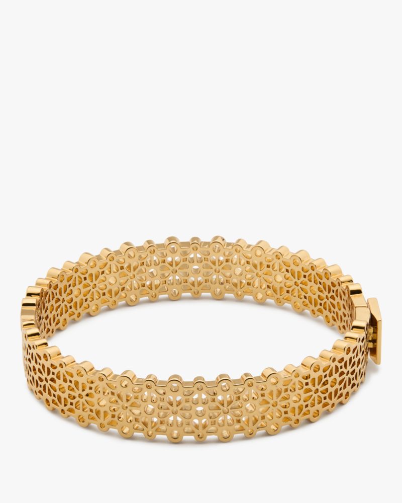 Spade Flower Lace Thin Bangle