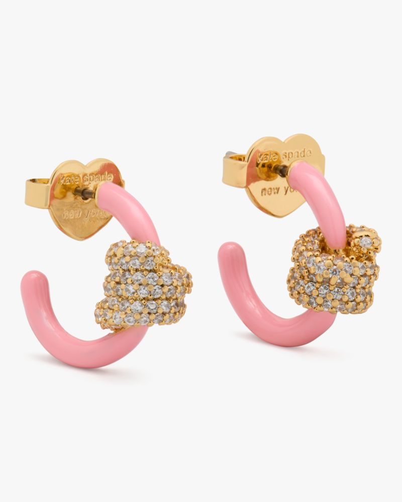 Kate Spade Ropes & Knots Pave Huggies