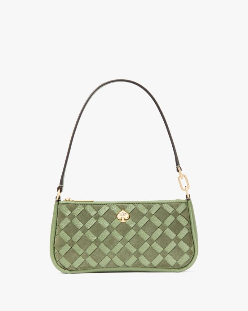 Kate Spade Kayla Wandelbare Tasche Aus Gewebtem Leder Mit Handschlaufe