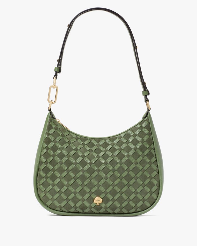 Kate Spade Kayla Woven Schultertasche Aus Leder, Groß