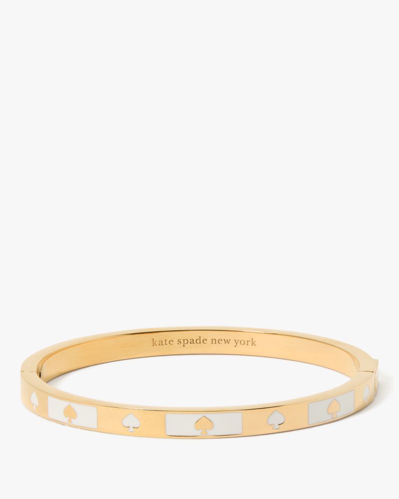 Kate Spade Spot The Spade Armreif Mit Scharnierverschluss Aus Emaille
