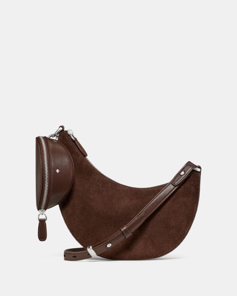 Duo Suede Crossbody Bag