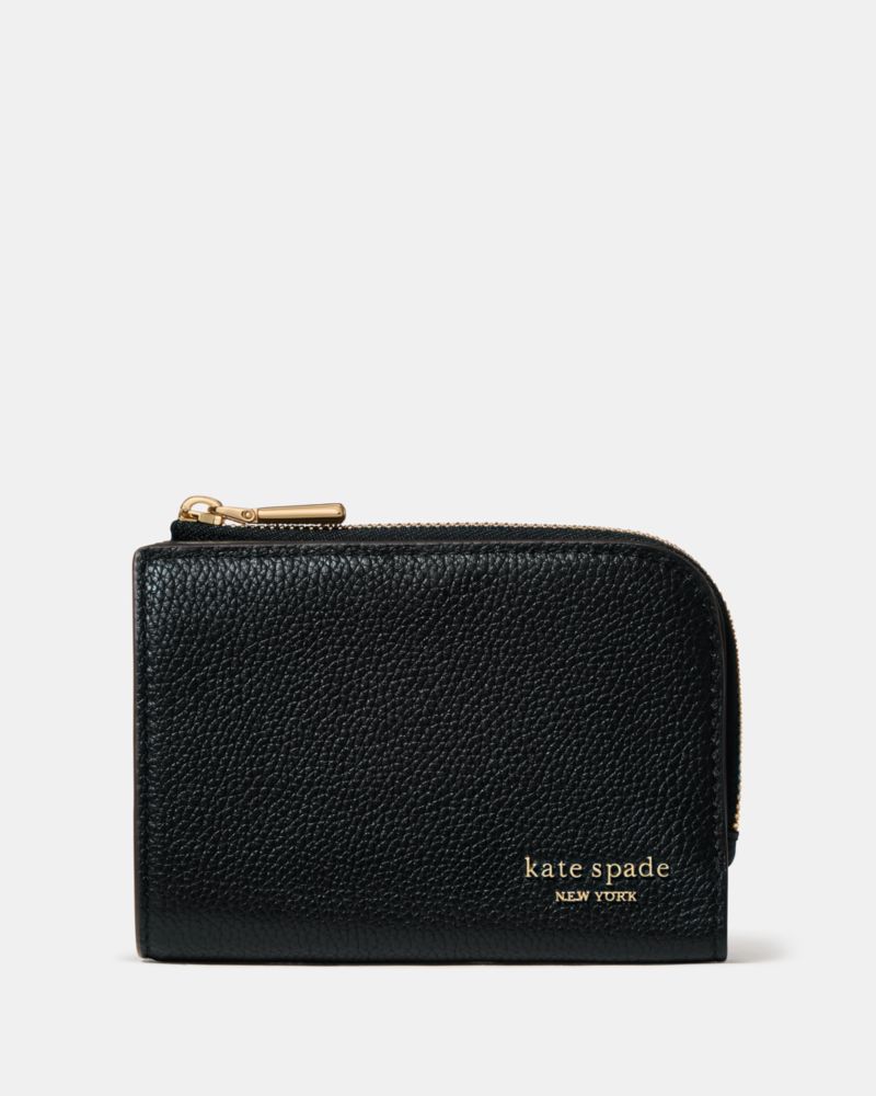 Kate Spade Devin Small Compact Wallet In Black