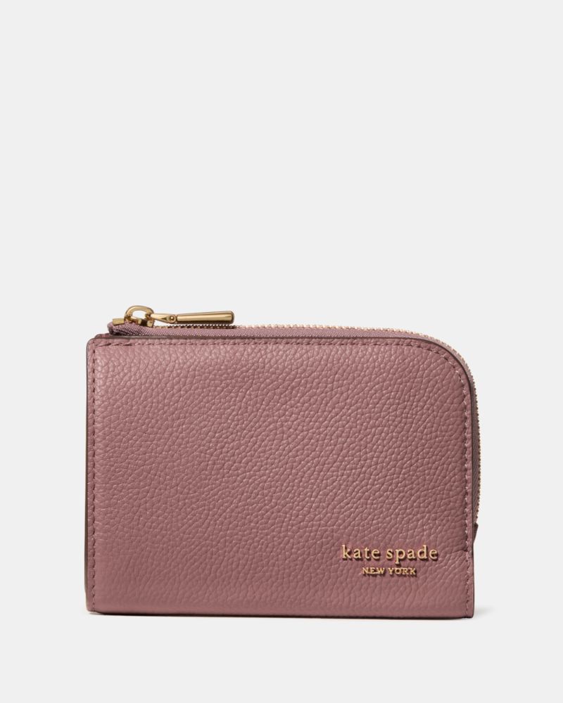 Kate Spade Devin Small Compact Wallet In Pink