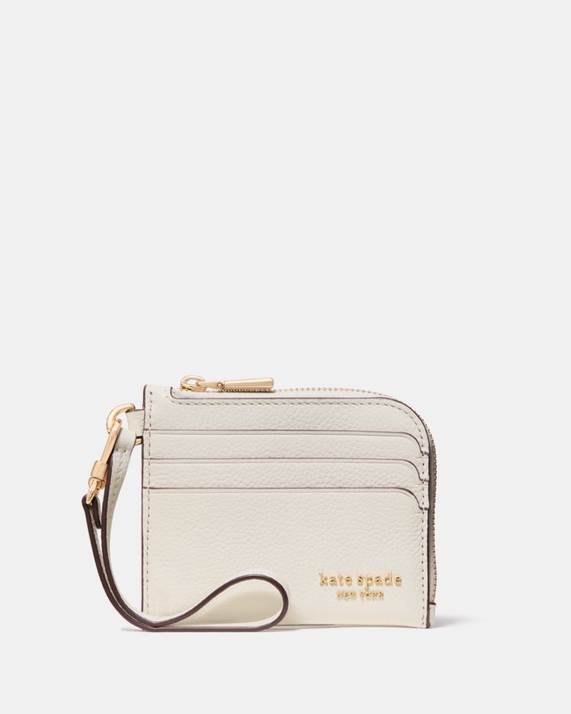 Kate Spade Devin Card Case Wristlet In Brown