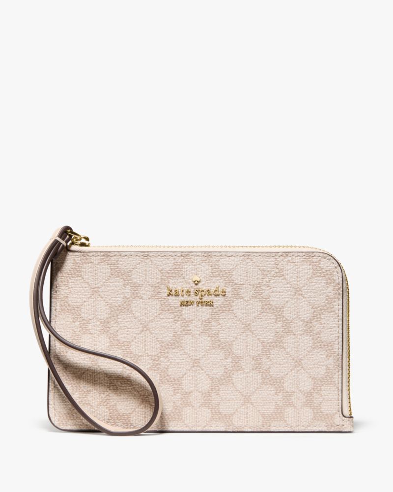 Spade Flower Star Toss Medium L Zip Wristlet | Kate Spade Outlet