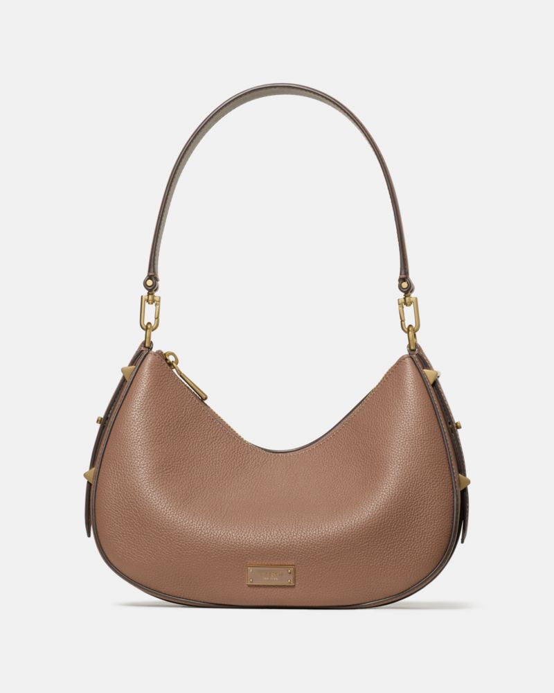 Kate Spade New York Liv Pebble Leather Convertible Shoulder Bag In Brown