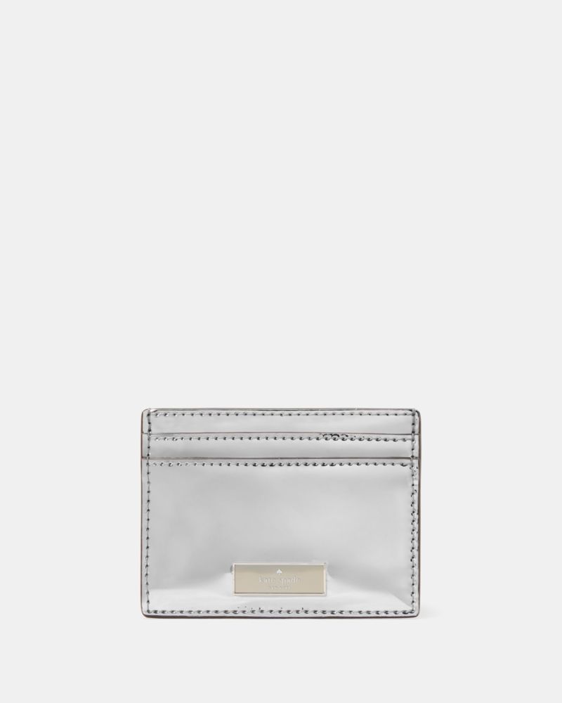 Kate Spade Bridget Mirror Kartenhalter In Metallic-Optik, Schmal, Klein