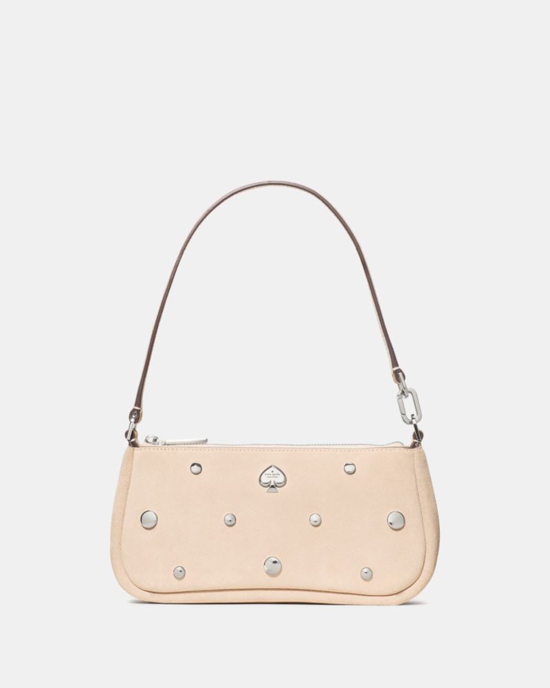 Kate Spade Kayla Tasche Aus Wildleder Mit Handschlaufe Und Nieten, Wandelbar