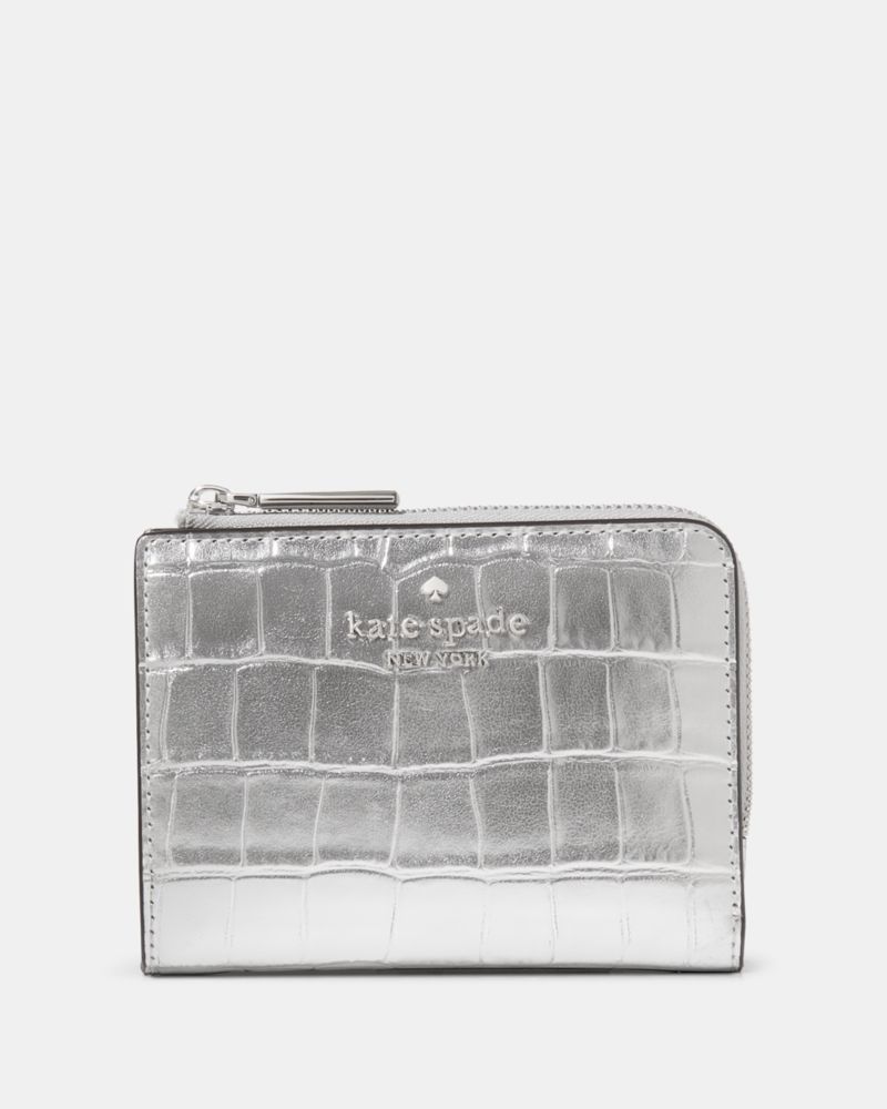 Kate Spade Madison Portemonnaie Mit L-Reißverschluss Und Krokoprägung, Klein