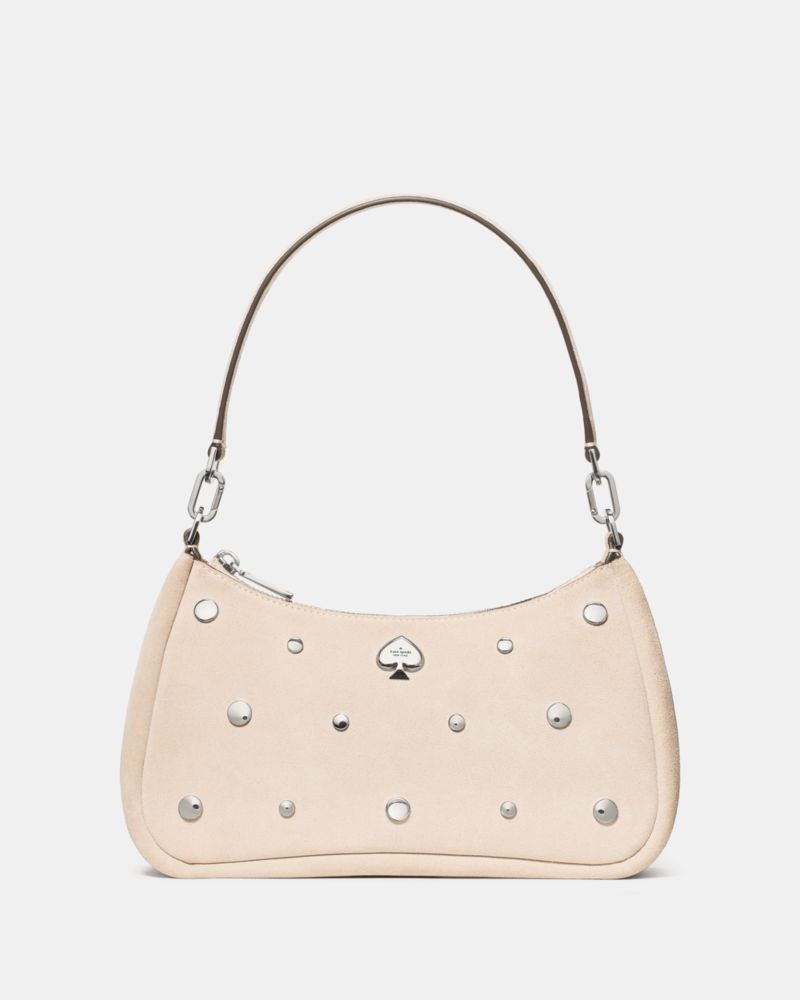 Kate Spade Kayla Schultertasche Aus Wildleder Mit Nieten, Wandelbar, Klein