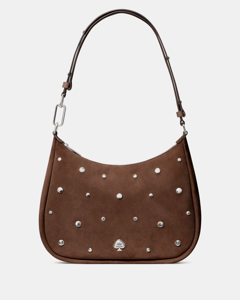 Kate Spade Kayla Schultertasche Aus Wildleder Mit Nieten, Groß