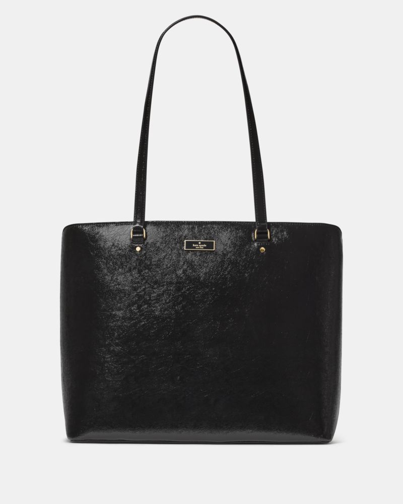 Kate Spade Bridget Tote Bag Aus Lackleder In Knitteroptik, Groß