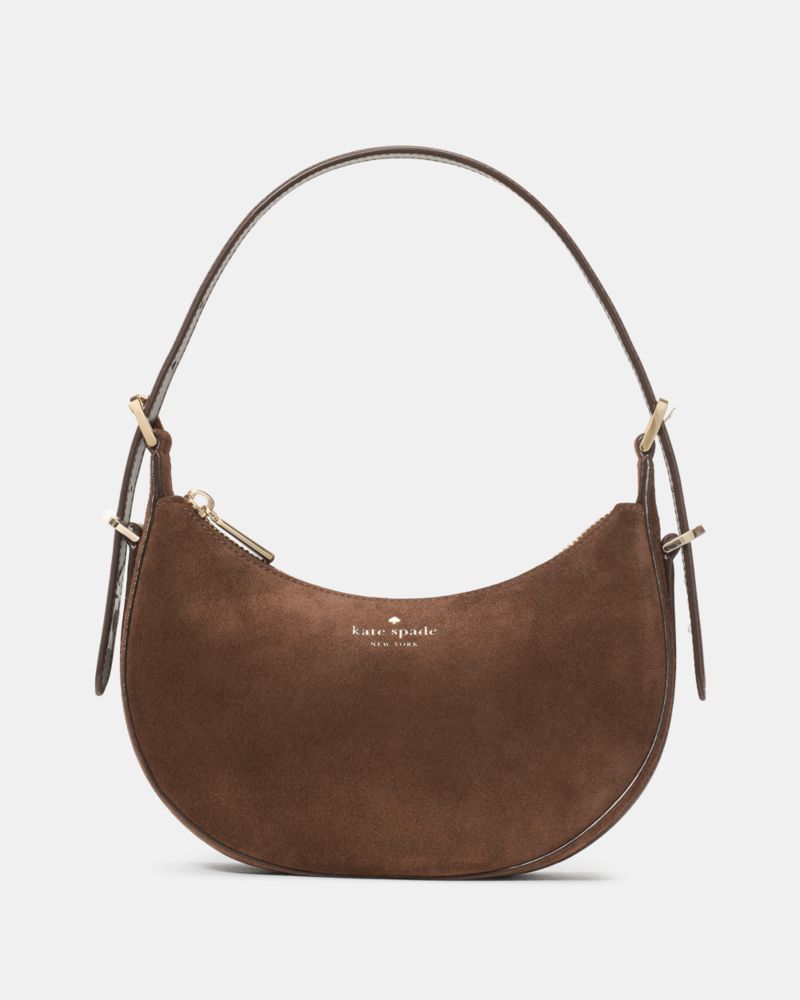Kate Spade Nova Crescent Schultertasche Aus Wildleder, Klein