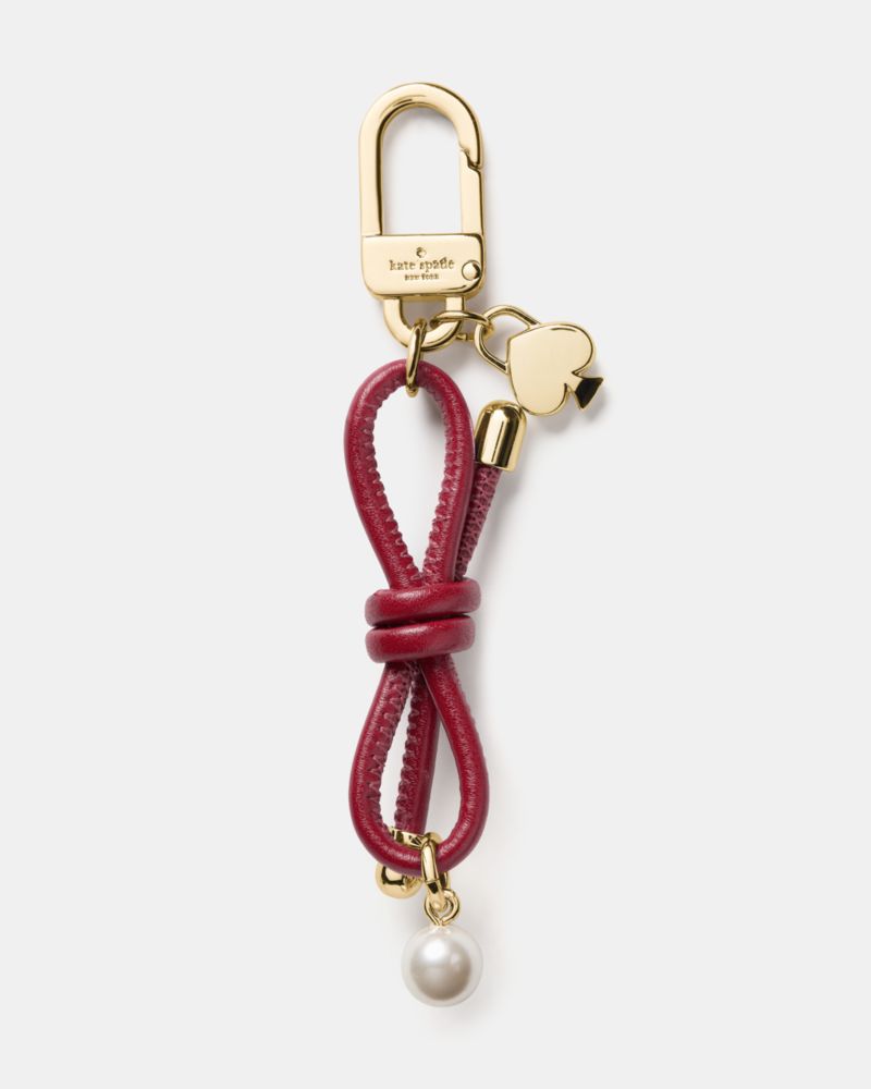 Kate Spade Bow Faux Pearl Bag Charm