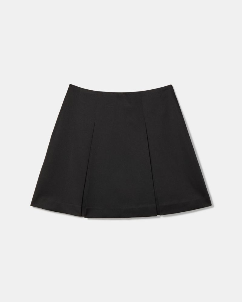 Box Pleat Mini Skirt