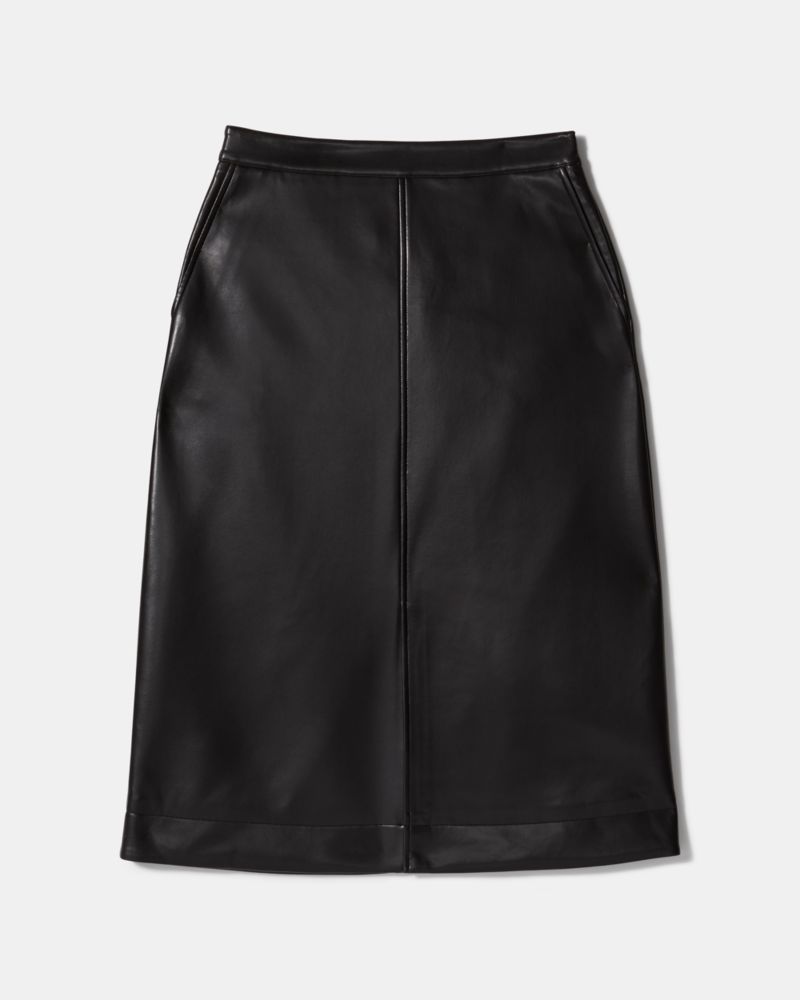 Fuax Nappa Midi Skirt