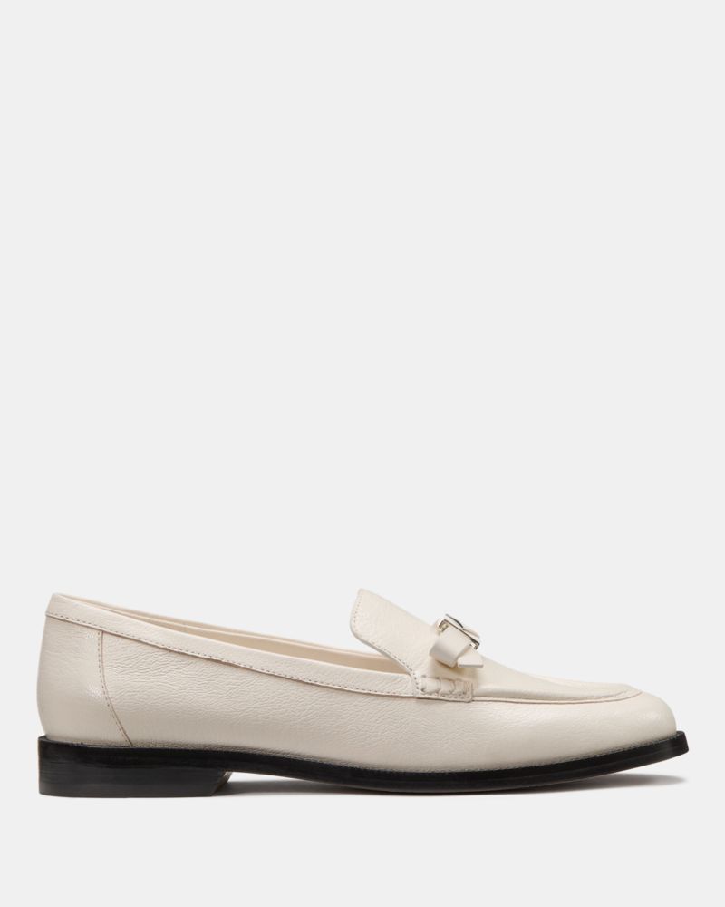 Kate Spade Deco Bow Loafer In White