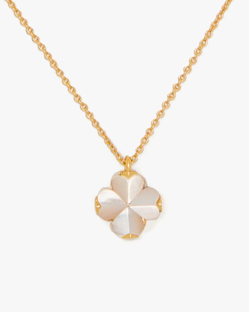 Kate Spade Flower Mini Pendant In Gold