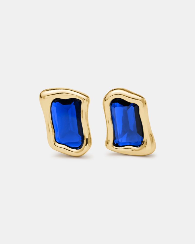 Kate Spade Molten Glass Statement Studs In Gold