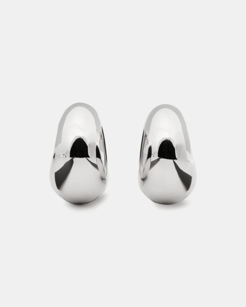 Kate Spade New York Statement Hoop Earrings In Silver