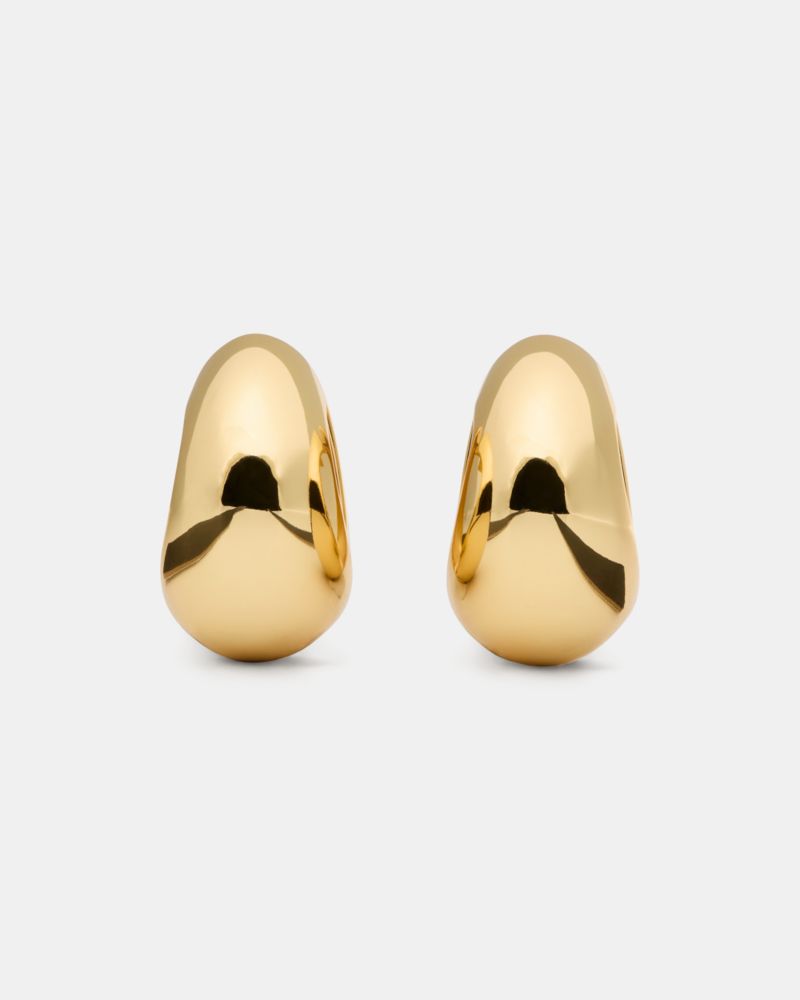 Sculpted Spade Statement Huggies