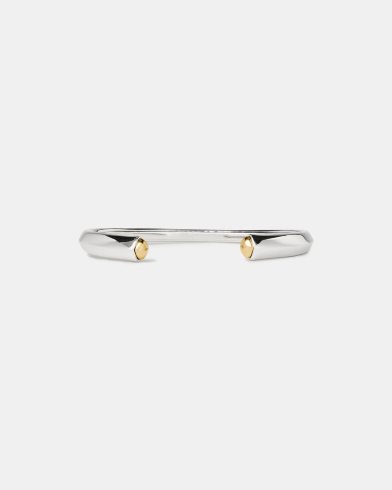 Kate Spade New York Two Tone Cuff Bracelet In Metallic