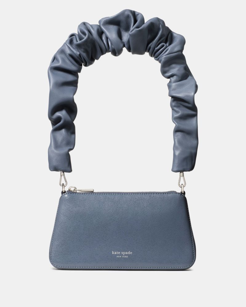 Kate Spade Grace Glazed Pochette In Gray