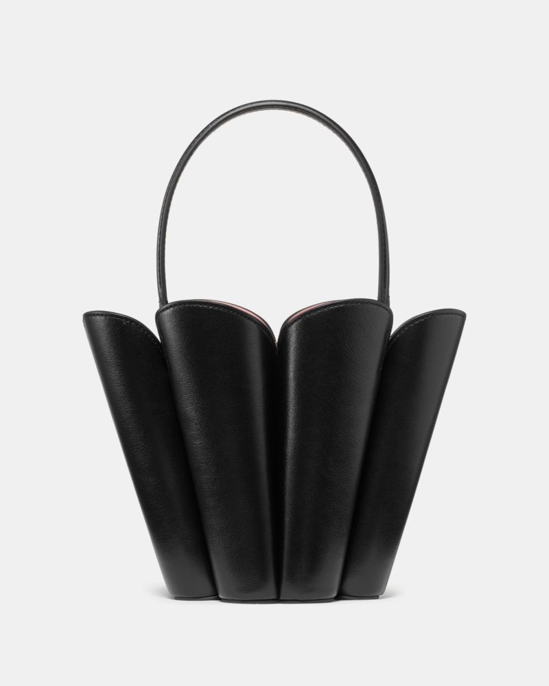 Kate Spade The Spade Flower Bucket Bag In Black