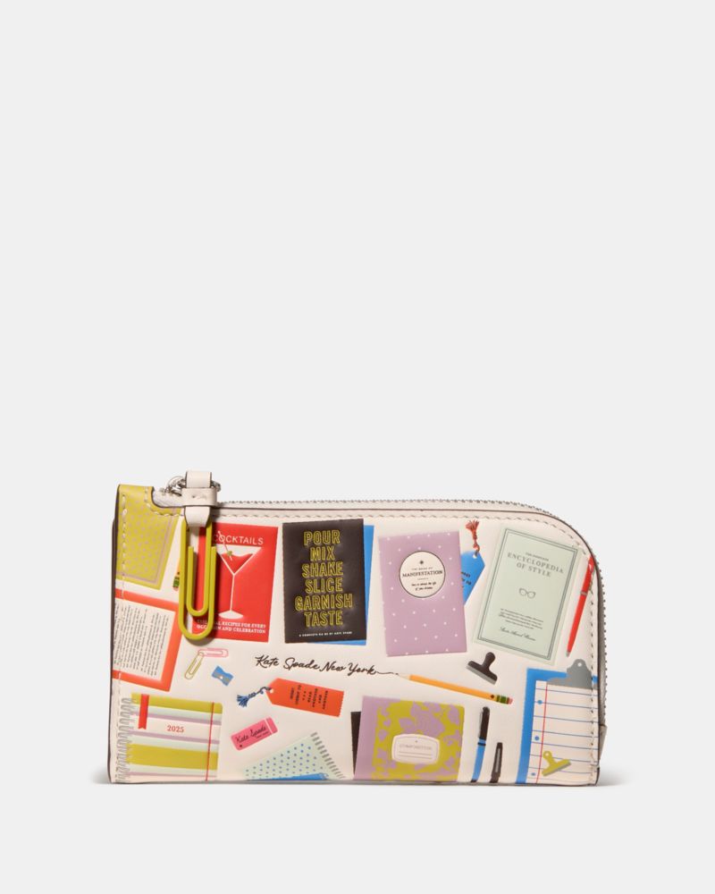Kate Spade Page Turner Small Bifold Wallet In White