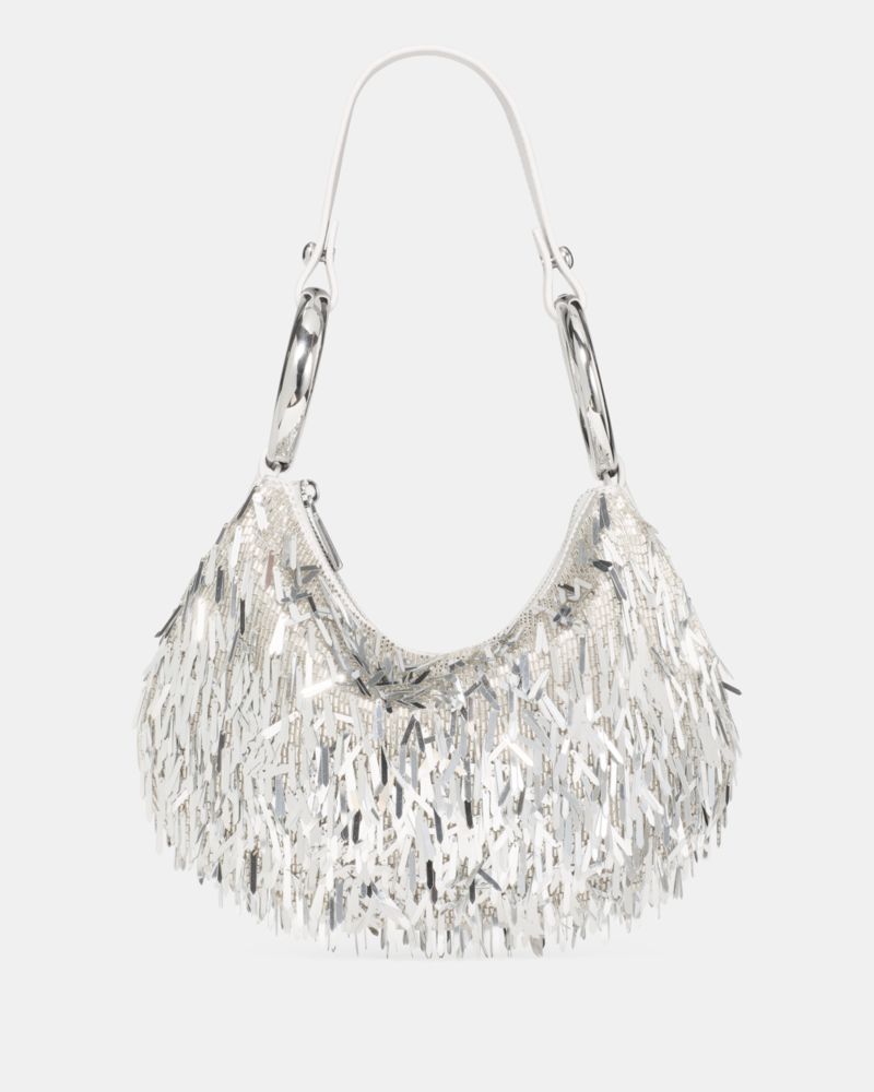 Kate Spade The Embellished Bangle Bag In Silver