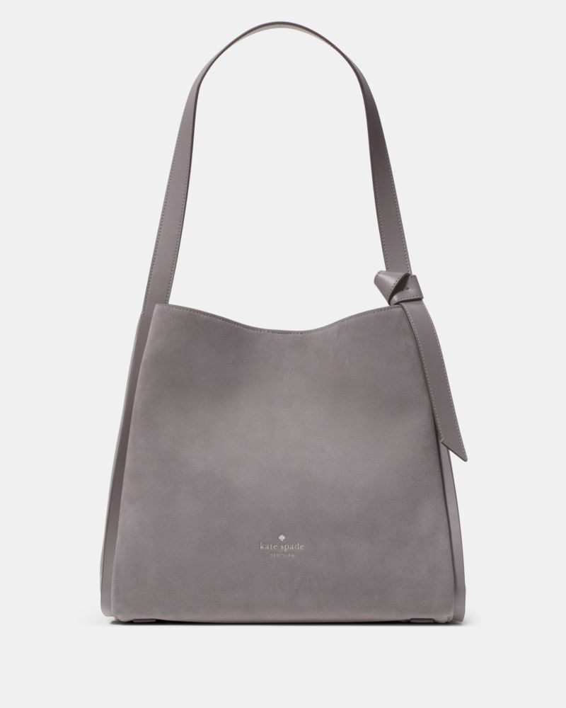 Leila Pebbled Leather Whipstitch Medium Triple Compartment