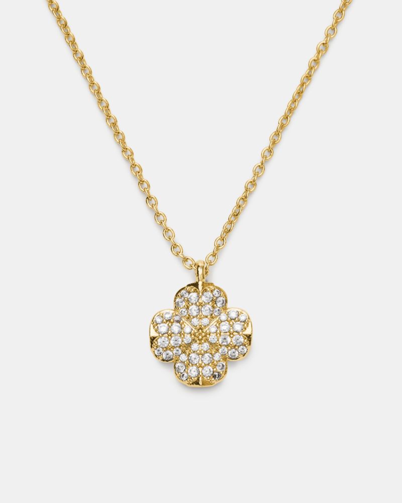 Kate Spade Flower Pave Mini Pendant