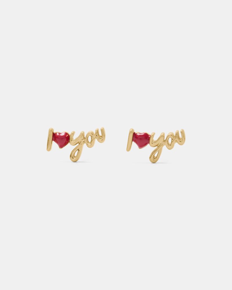 Kate Spade I Love You Studs