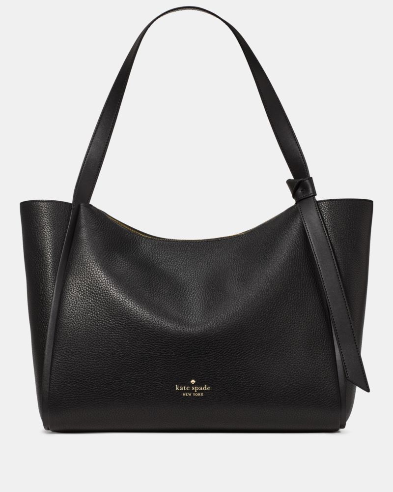 kate spade 黒 トートバッグ Spade Flower Jacquard Large Open Tote | Kate Spade Outlet