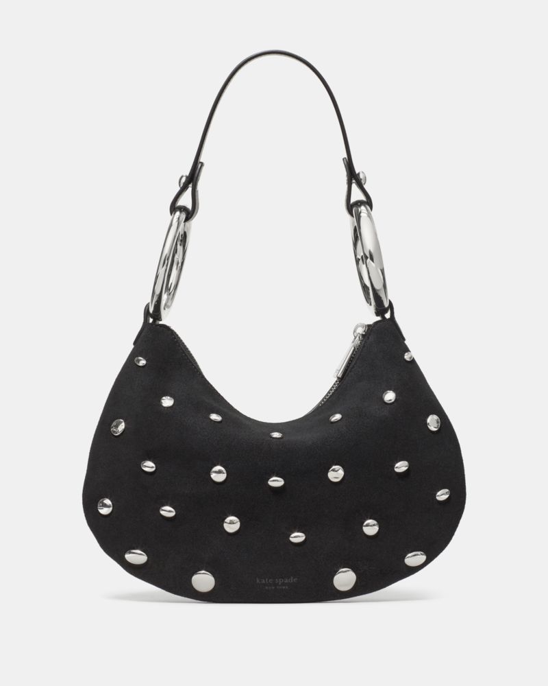 Kate Spade The Studded Bangle Bag In Black