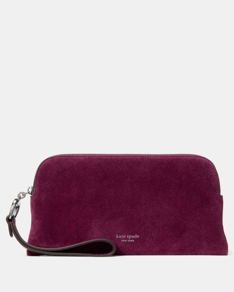 Kate Spade Halo Suede Wristlet