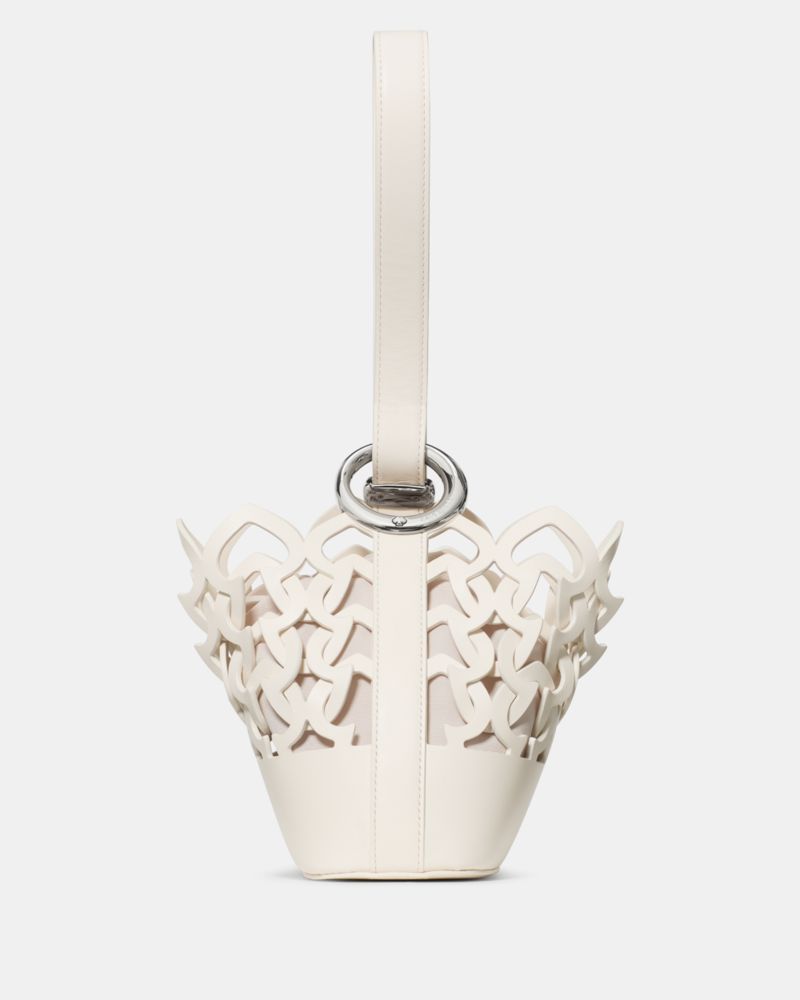 Kate Spade Halo Woven Mini Bucket Bag