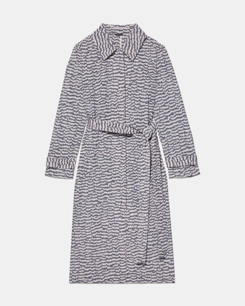 Kate Spade Modern Feathers Belted Trench Coat