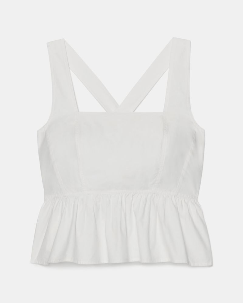 Kate Spade Cross-Back Peplum Top