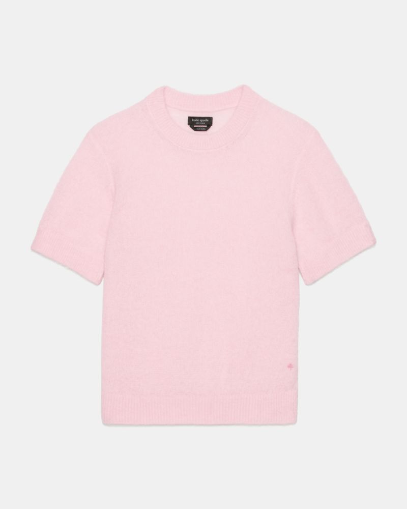 Kate Spade Fuzzy Short Sleeve Sweater