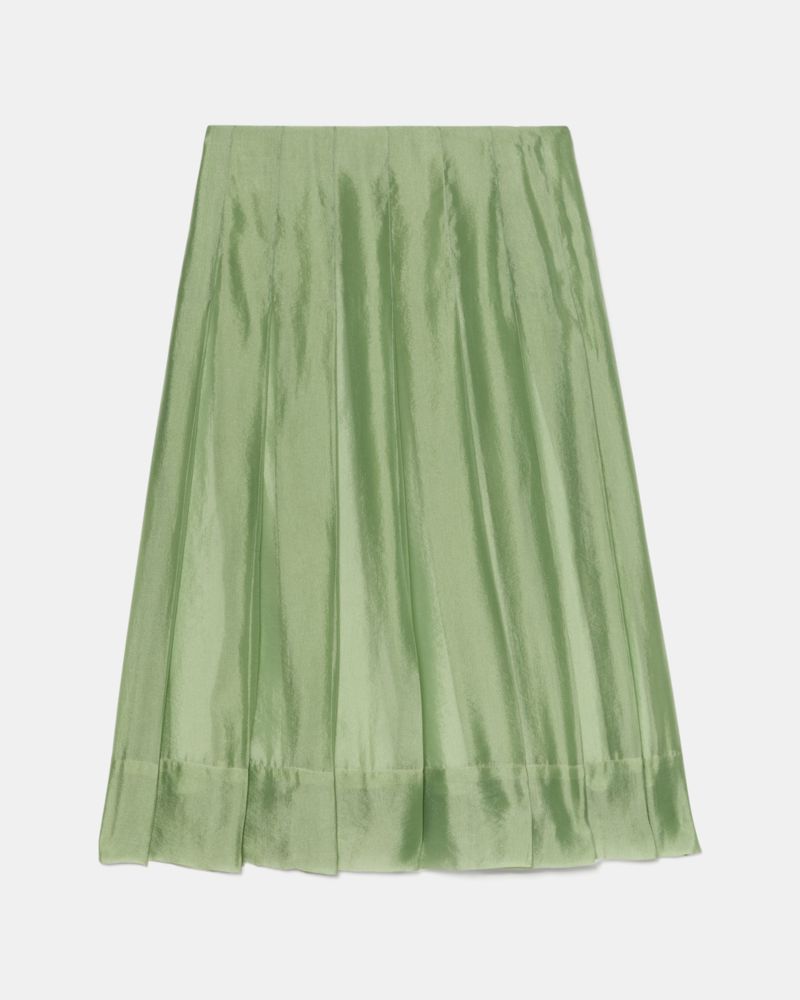Kate Spade Crinkled Organza Pleated Skirt