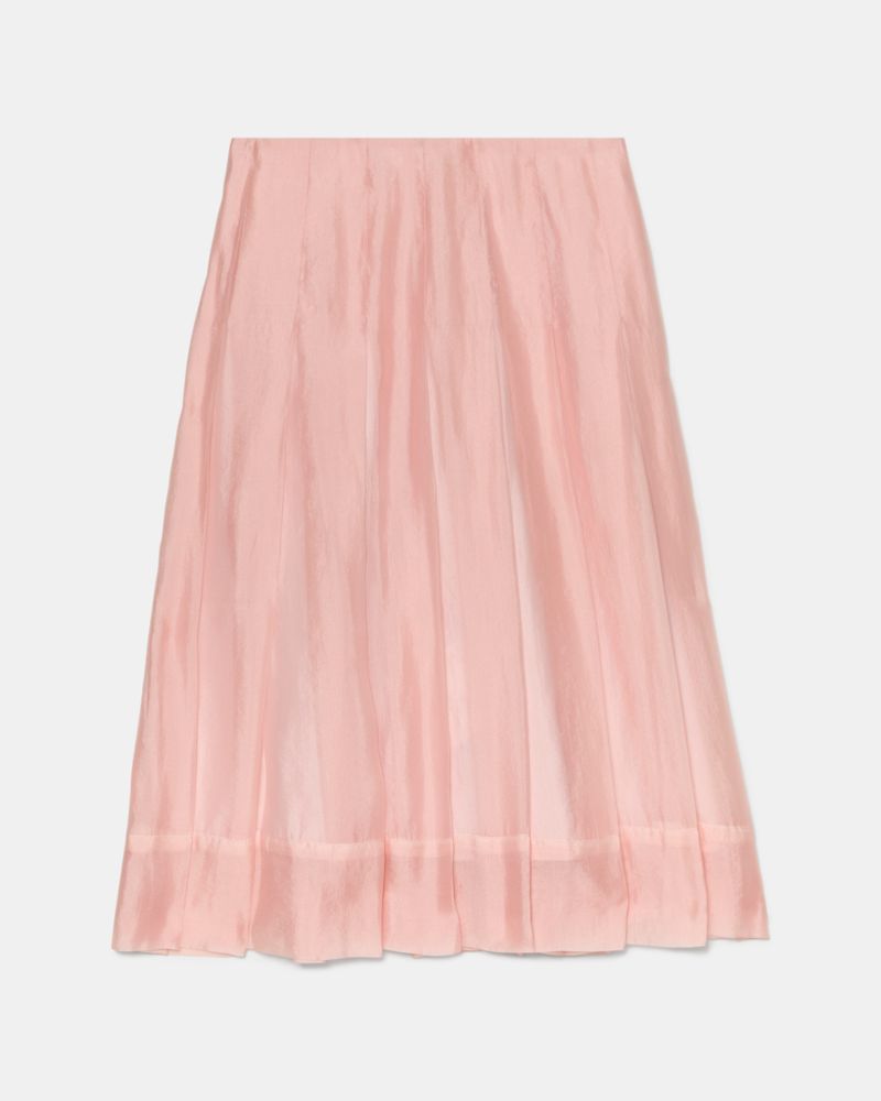 Kate Spade Crinkled Organza Pleated Skirt