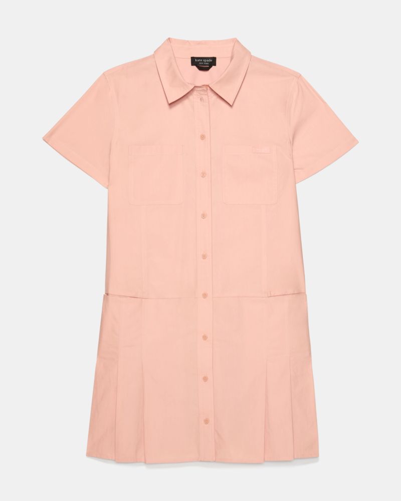 Kate Spade Pleated Utility Shirtdress