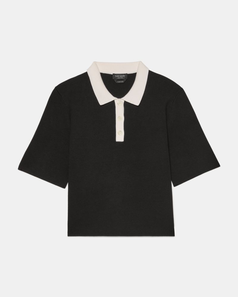 Kate Spade Cropped Polo Sweater