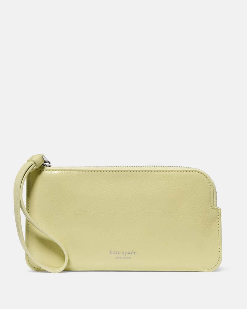Kate Spade Zippy Crinkle Patent Wristlet