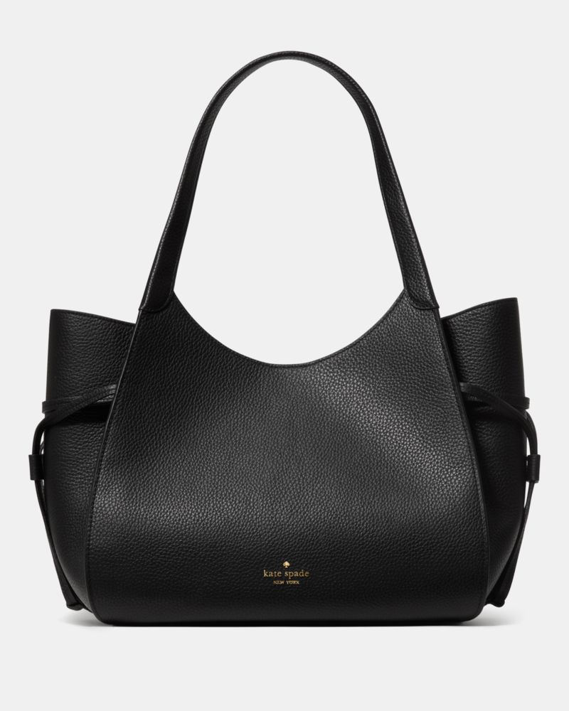 Knott Pebbled Leather & Suede Medium Crossbody Tote | Kate Spade