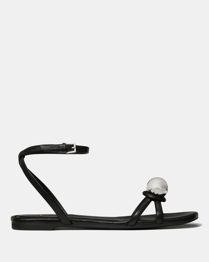 Kate Spade Harmony Smooth Leather Flat Sandal