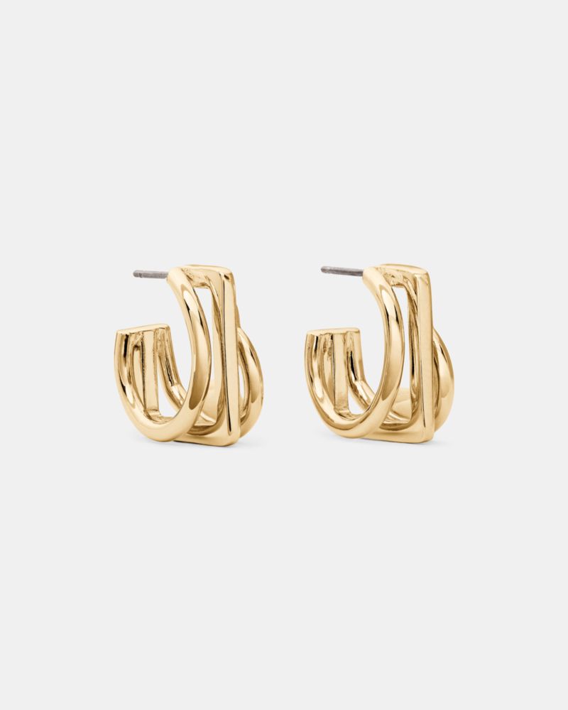 Kate Spade Geo Pop Stacked Hoops