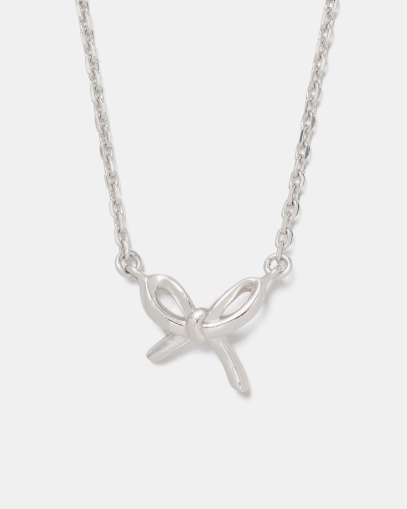 Kate Spade Girlie Pearlie Mini Bow Pendant
